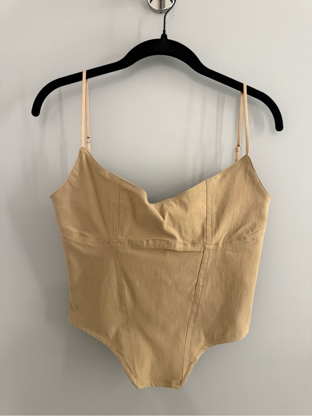 House of CB Beige Spaghetti Strap Bodysuit